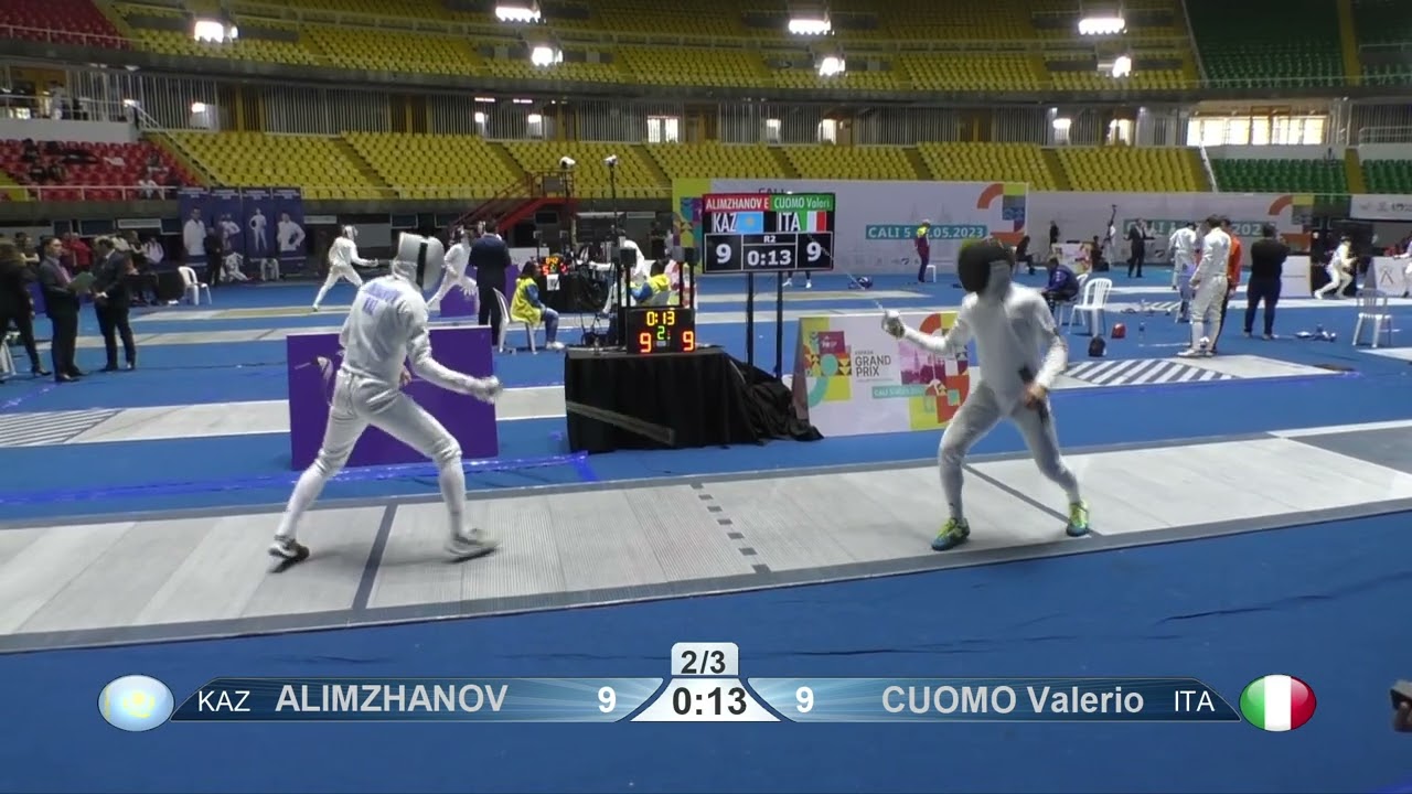 2023 113 T64 02 M E Individual Cali COL GP BLUE CUOMO ITA vs ALIMZHANOV KAZ