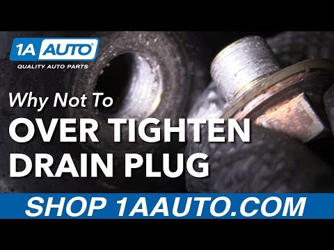 Why You Should Never Over Tighten A Drain Plug Youtube