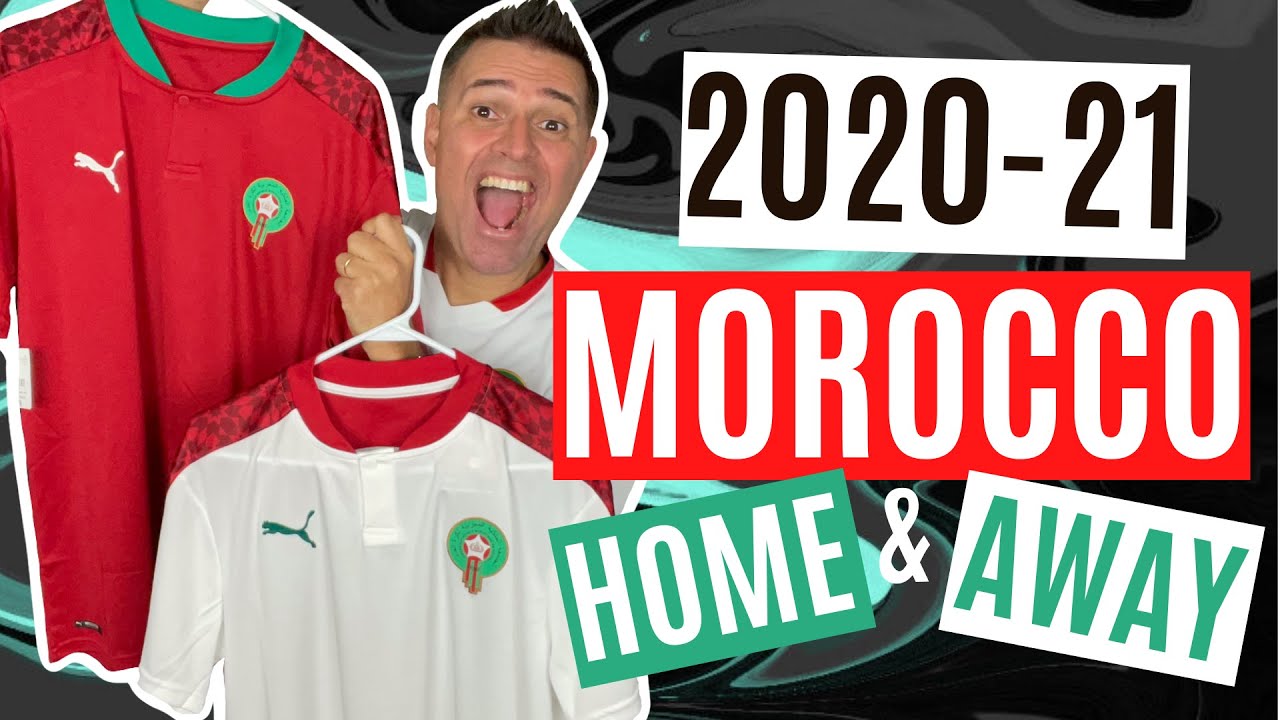 Puma 2020 21 Morocco Home & Away Jerseys Review + Unboxing - YouTube