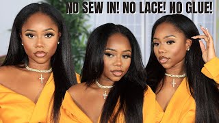 OMG! NO GLUE 😱 NO LACE ‼️ NATURAL UPART WIG ft. NADULA HAIR | CHEV B