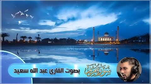 Surat Mariam   قراءة خاشعة لسورة مريم بصوت عذب للقارئ عبد الله سعيد
