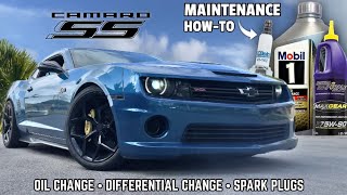 5th Gen Camaro SS Routine Maintenance: Spark Plugs Replacement, Oil and Differential Fluid Change!