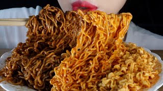 ASMR Most Popular Korean Instant Noodles | Chapaghetti, Buldak, and Carbo Fire Noodles Mukbang