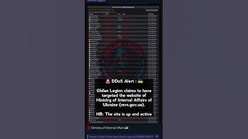 🚨 DDoS Attack on Ukraine’s Ministry Website | Ghilan Legion Claims Responsibility 🇺🇦