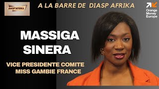 Massiga SINERA Vice Présidente du Comite Miss Gambie France à la barre de Diasp Afrika