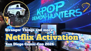 Netflix SDCC 2026 Walkthrough: Stranger Things Bike Photo Op & K-Pop Demon Hunter Toys!