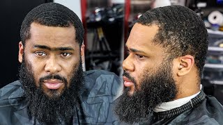 😳WOW😳 HE PAID $250 FOR THIS HAIRCUT\/ LOW BALD TAPER\/ FADED BEARD\/ HAIRCUT TUTORIAL
