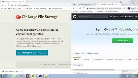 #GitHub_Git Large File Storage (LFS)  Files Upload to GitHub By Drag And Drop
