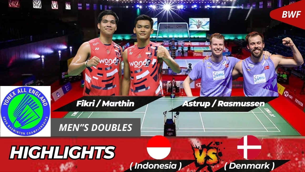 Fikri/Marthin (INA) vs. Astrup/Rasmussen (DNK) | All England Open Badminton
