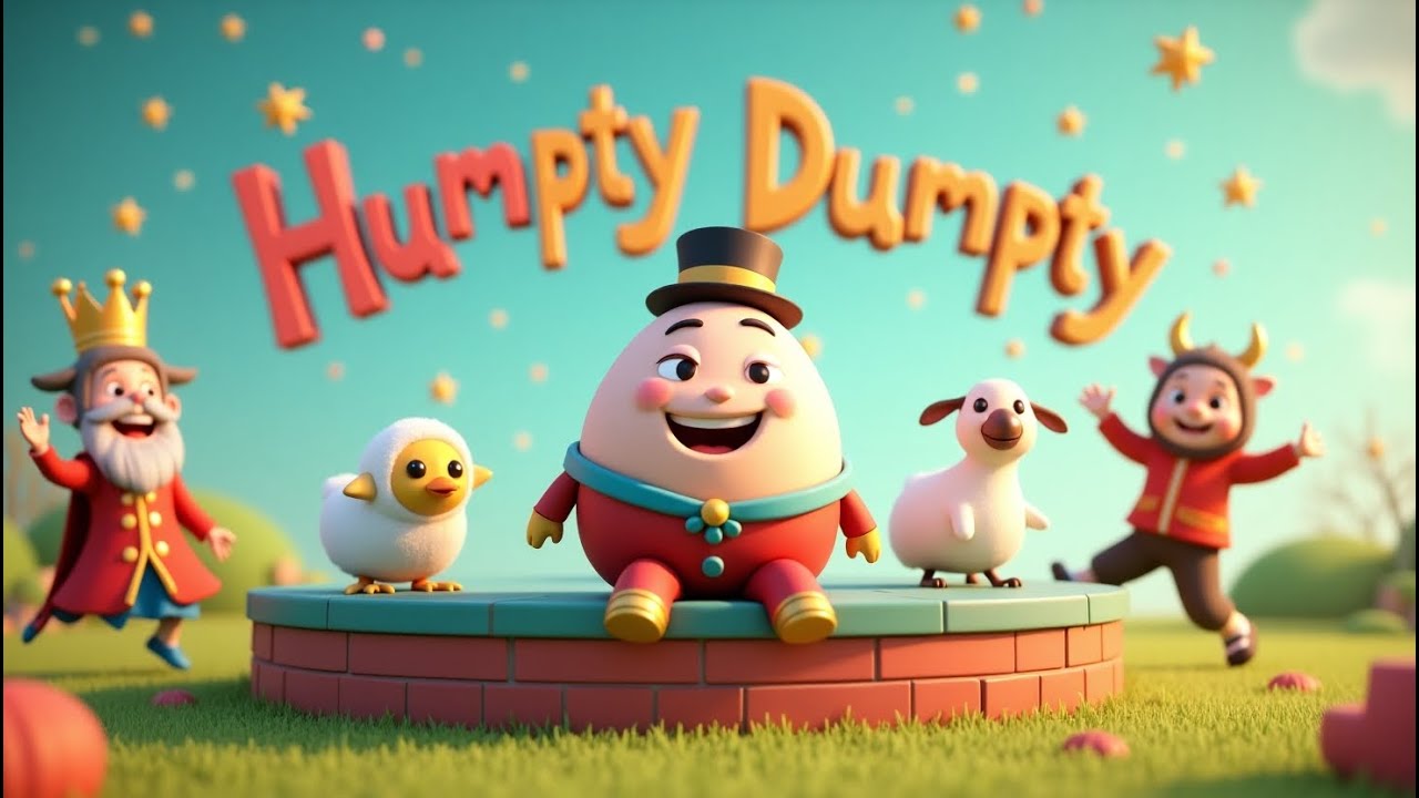 Humpty Dumpty Sat on a Wall | Classic Nursery Rhymes for Kids | Fun ...