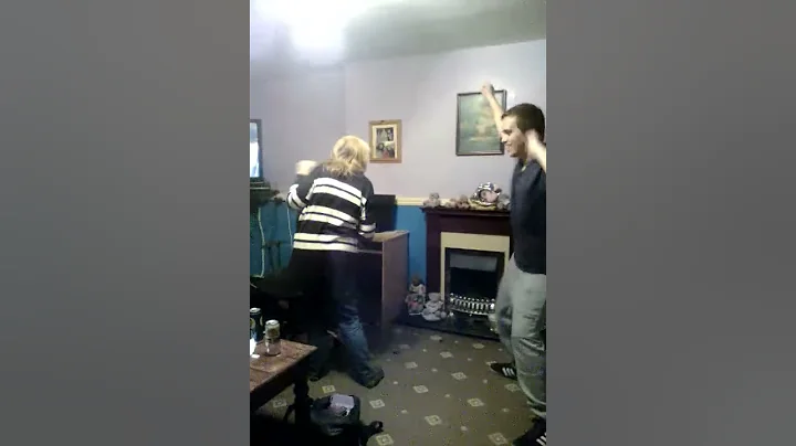 LOL my grandma and my brother dancing