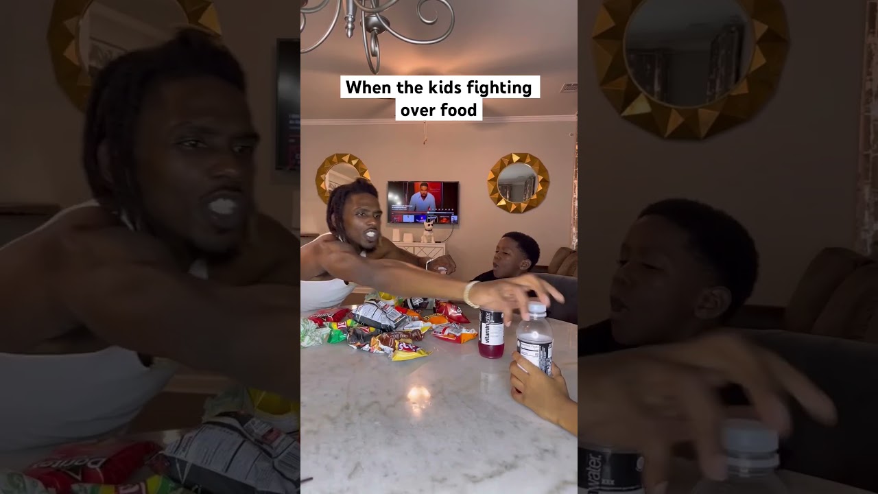 When kids fighting over food 