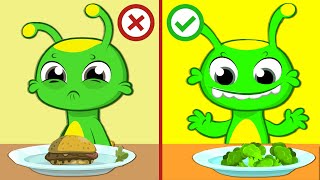 Groovy Le Martien apprend aux enfants à manger des légumes sains