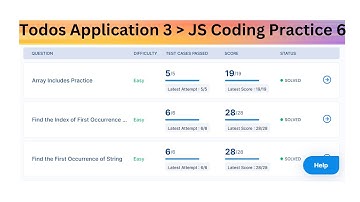 Todos Application  | JS Coding Practice 6 Answers | JavaScript | NxtWave | Intensive  2.0 | No Audio