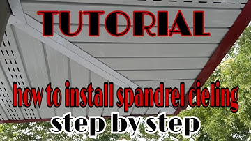 How to install o magkabit ng spandrel step by step tutorial.