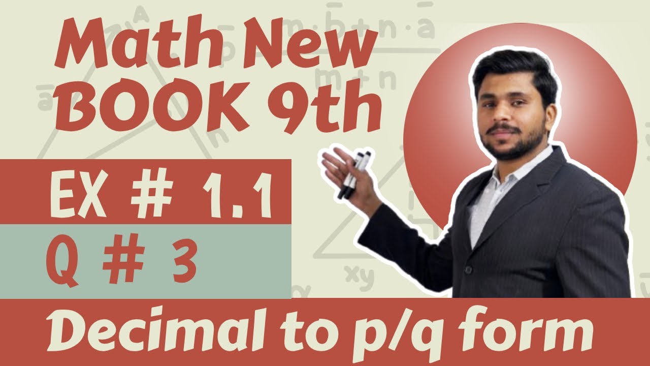 Exercise 1.1 Q No 3 | Class 9th Math New Book 2025 Punjab board | M ...