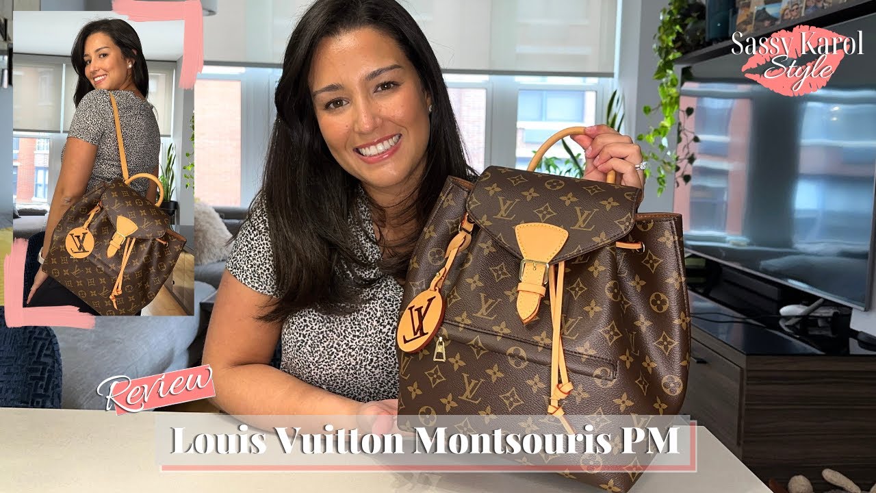 Review: Louis Vuitton Montsouris PM Backpack  What It Looks Like + What  Fits Inside + Try On 