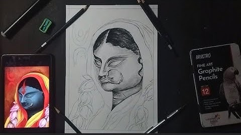 How to draw Maa Durga Step by Step // Pastel colour tutorial for beginners.(Part - 2)