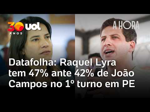 Datafolha: Raquel Lyra leads João Campos 47% to 42% in Pernambuco's first round