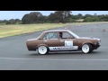 LS1 powered Corolla on the skidpan