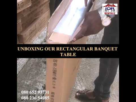 Unboxing Of Our Rectangular Banquet Tables