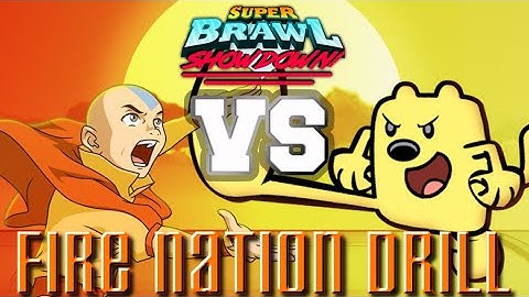 Aang vs Wubbzy | Super Brawl Showdown v0.3.1a Full Match Gameplay