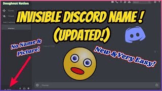 EASY INVISIBLE DISCORD NAME CURRENTLY WORKING! (UPDATED) June 2021