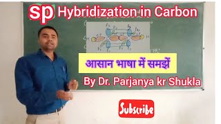 sp Hybridization in Carbon | Hybridization in Ethyne
