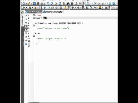 Filter_var() function in php by NidaBalol from Screenr.com