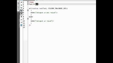 Filter_var() function in php by NidaBalol from Screenr.com