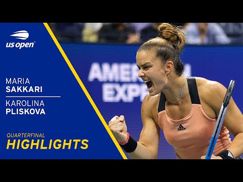 Maria Sakkari vs Karolina Pliskova Highlights | 2021 US Open Quarterfinal