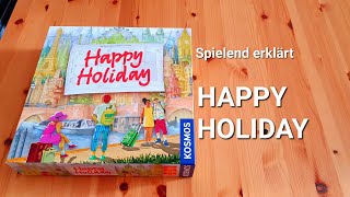 Explained in a playful way: HAPPY HOLIDAY, a lovely travel game // #boardgamevibes