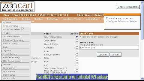 zencart admin configurestore 1