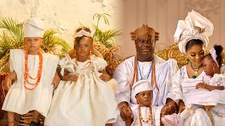 WATCH OONI OF IFE TWINS’ NAMING CEREMONY AS THE ROYAL TWINS CELEBRATE 2ND BIRTHDAY 👑🎂