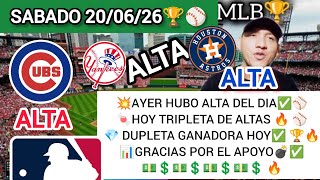 SABADO DE MLB✅ PRONÓSTICOS MLB PARA HOY🤑 PARLEY Y DATOS 💥 PINPI PRONÓSTICOS