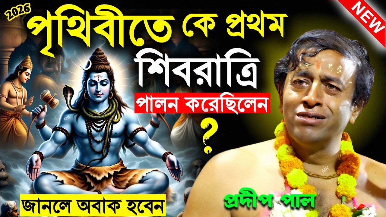 পৃথিবীতে কে প্রথম শিবরাত্রি পালন করেছিলেন ! shivratri 2026 ! প্রদীপ পাল কীর্তন ! pradip pal kirtan