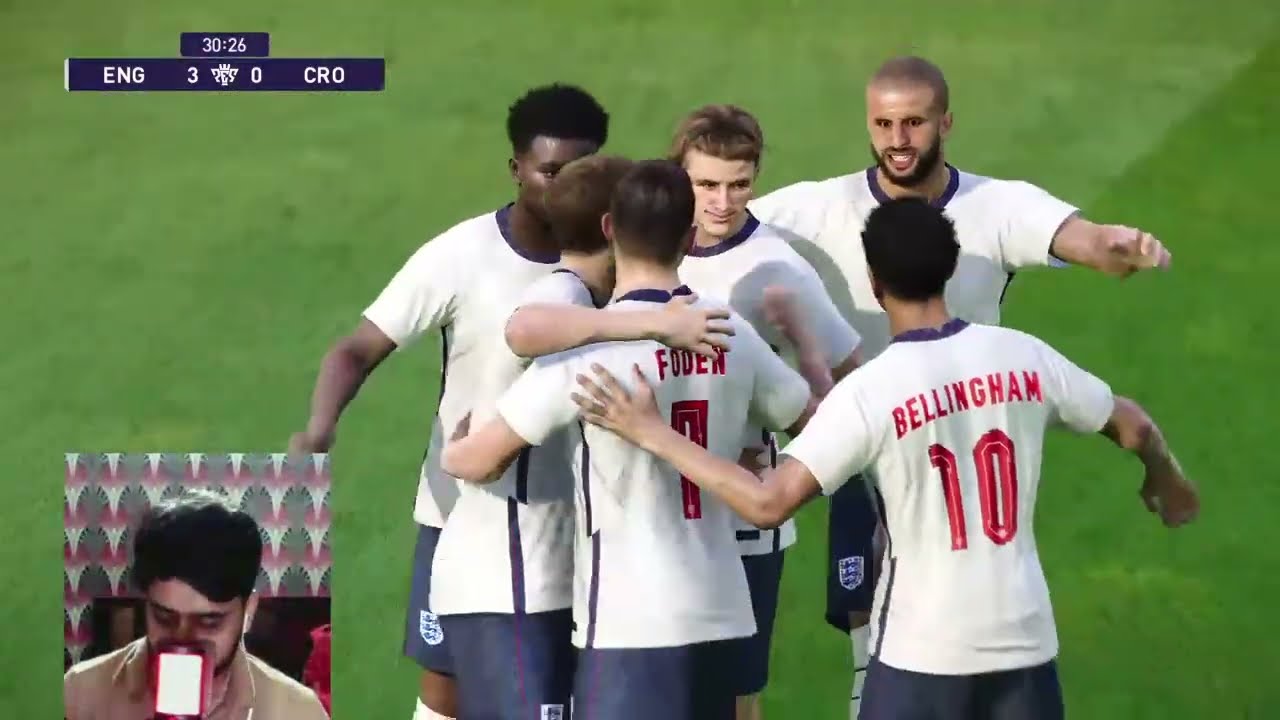 🔴England vs Croatia | Efootball PES 21 Gameplay Simulation on PS4