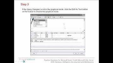 70 448 How to add a relational dataset parameter using the graphical Query Designer for T SQL