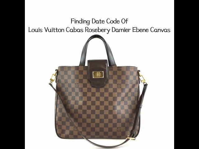 [Date Code & Stamp] Louis Vuitton Cabas Rosebery Damier Ébène Canvas