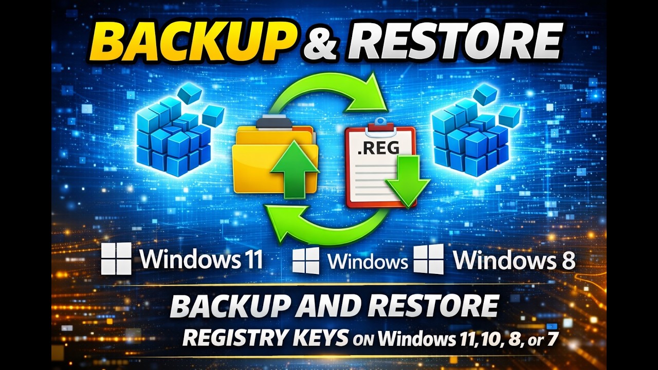 How to Backup and Restore Registry Keys on Windows 11, 10, 8, or 7 ...