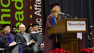 Dion Hallmark, Student Speaker - Fall 2016 Commencement
