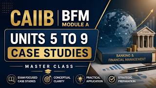 CAIIB BFM Module A: Units 5 to 9 Case Studies | Master Class