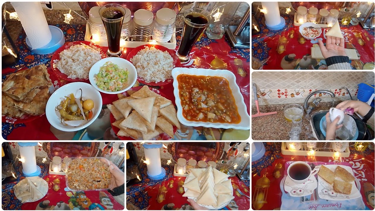 فطار رمضان 🌙بي اقل من 50❗حضرت سفره على قد الايد ❗ روتين ام شايفه مصلحة بيتها 💯#رمضان كريم 