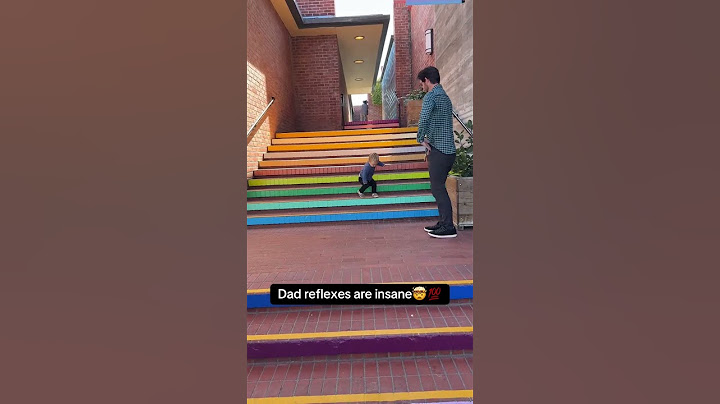 Dad's Reflexes Saves Kids Incoming Faceplant