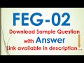 FEG02: Foundation Course in English