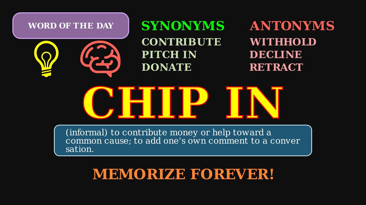Chip In: Word of the Day 💬 | Teamwork & Contributions!