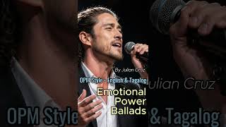 playlist |🎧 Emotional Power Ballads, OPM Style- English &amp; Tagalog, Sung by Julian Cruz Vol.2 #shorts