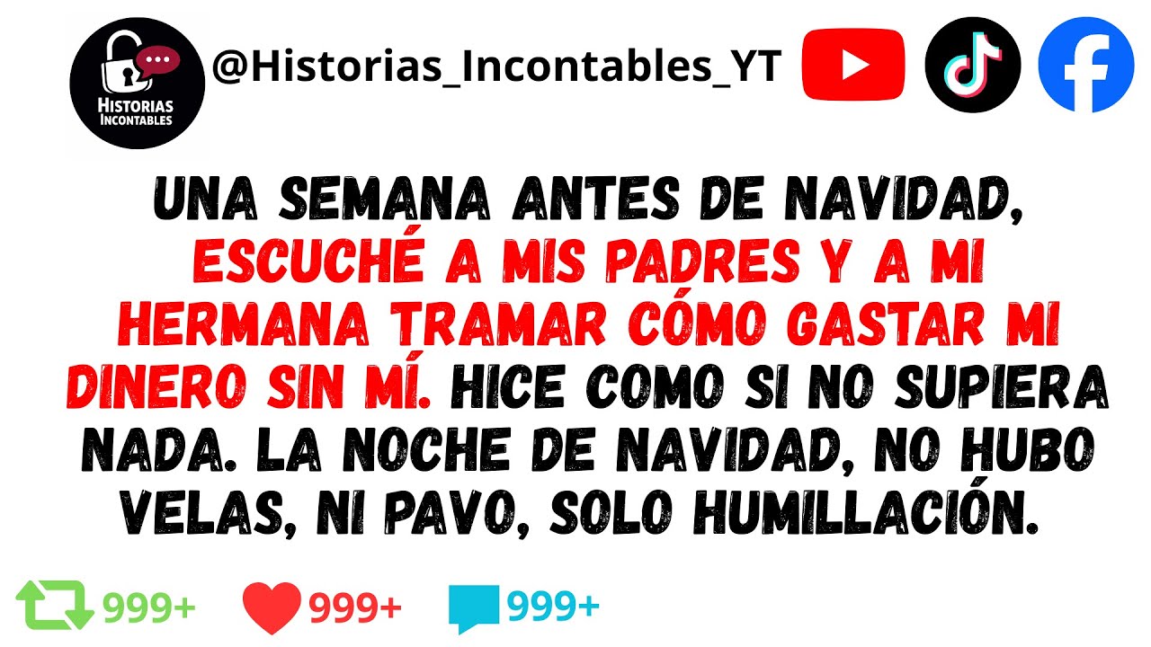 Escuché a mi familia planear cómo gastar mi dinero antes de Navidad,sin saber que todo cambiaria