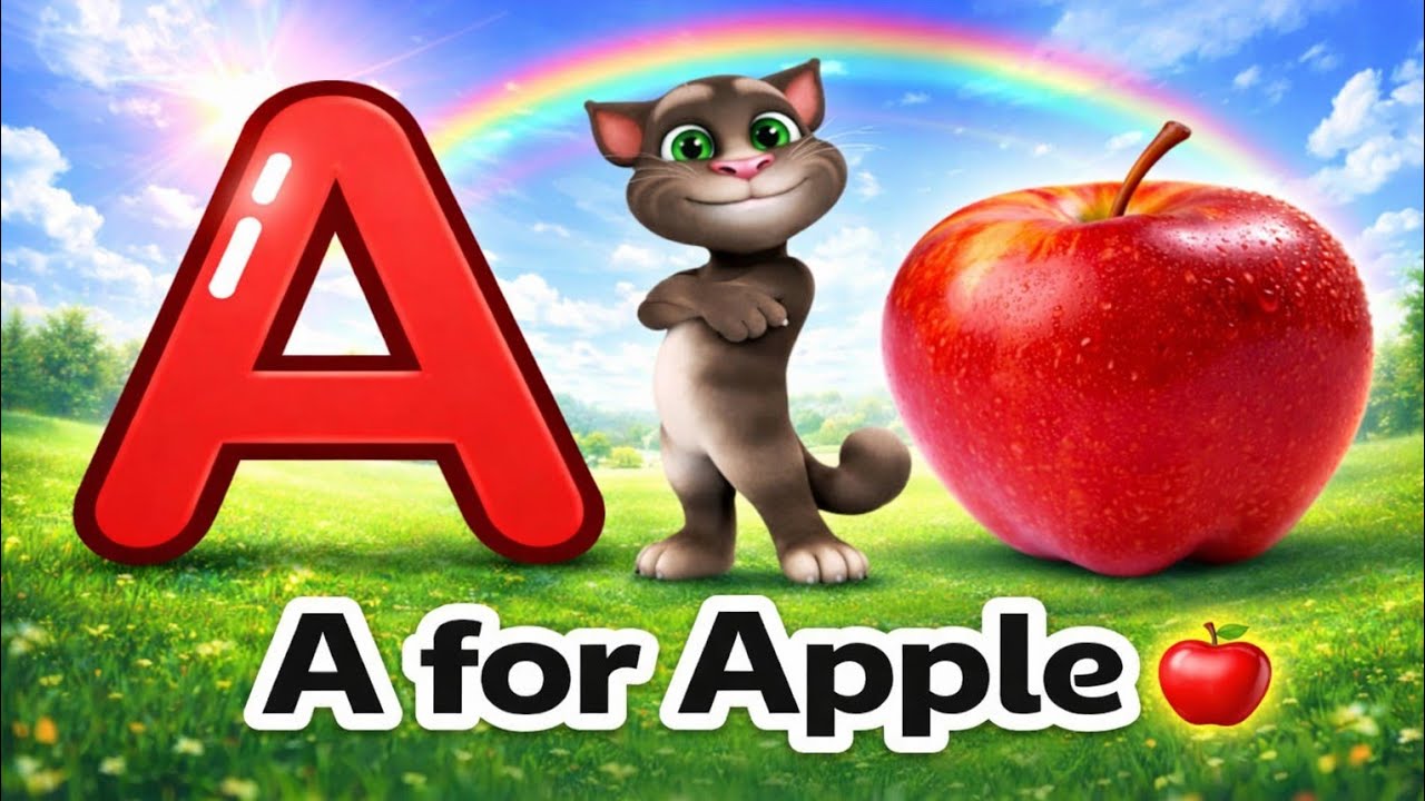 А — яблоко 🍎, Б — мяч ⚽️ | Песня про алфавит | Рифмы про алфавит | Песня про алфавит | Фонетика а...