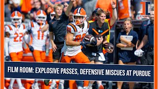 J Leman's Film Room: Behind Illini's explosive pass plays, defensive miscues at Purdue